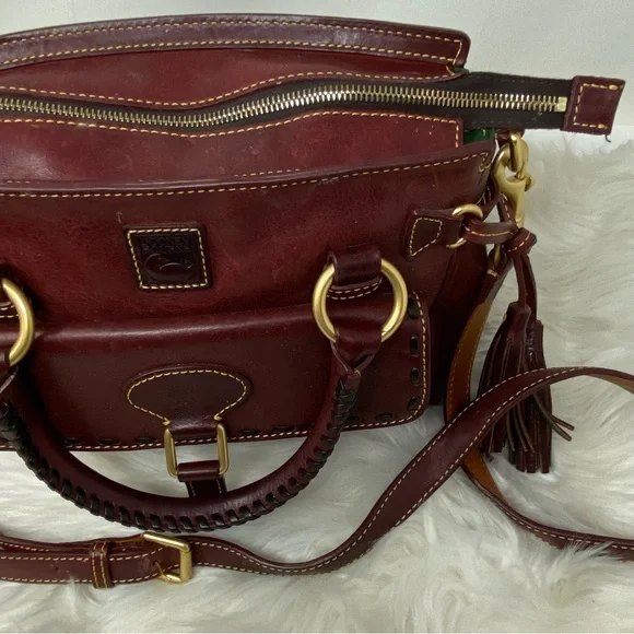 Dooney & Bourke Dark Red Florentine Handbag - Picture 9 of 13